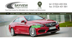 Desktop Screenshot of bayviewcars.co.uk